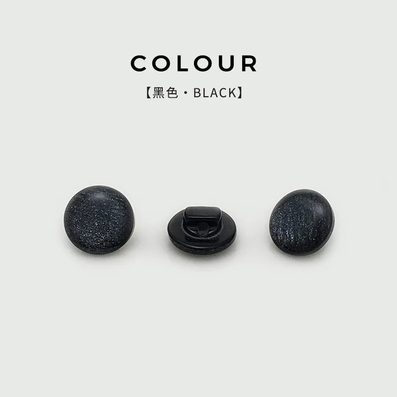 11mm Round Resin Pearlized Shirt Buttons with Shank 100pcs