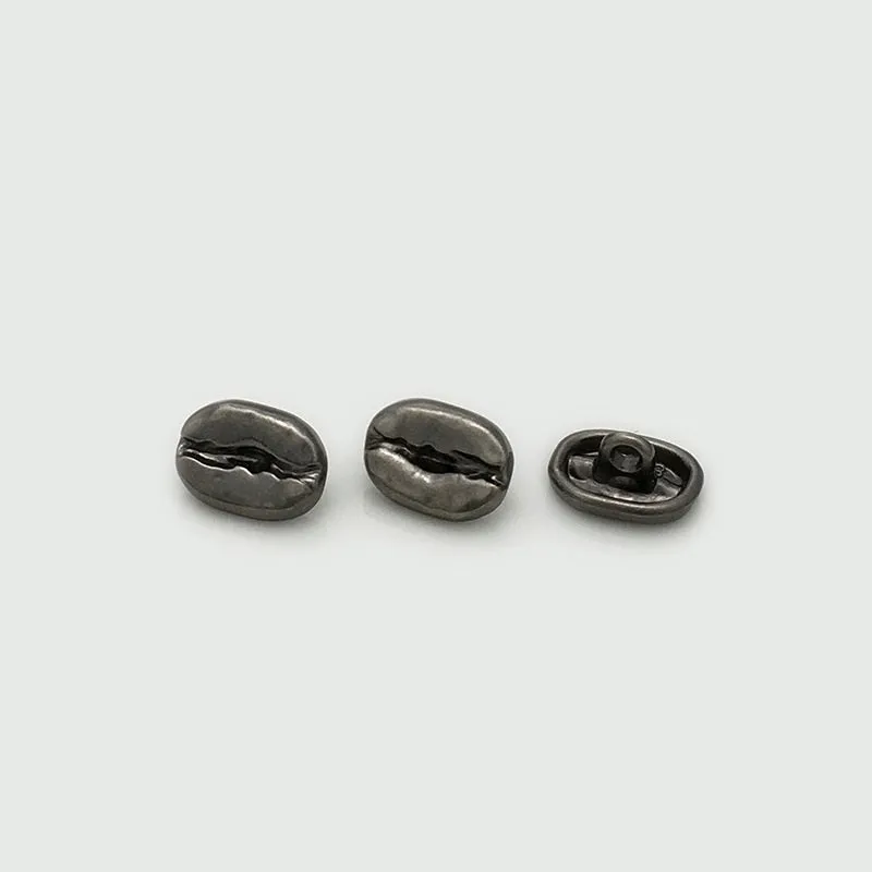 12mm Oval Concave Antique Gold Metal Shirt Buttons 30pcs