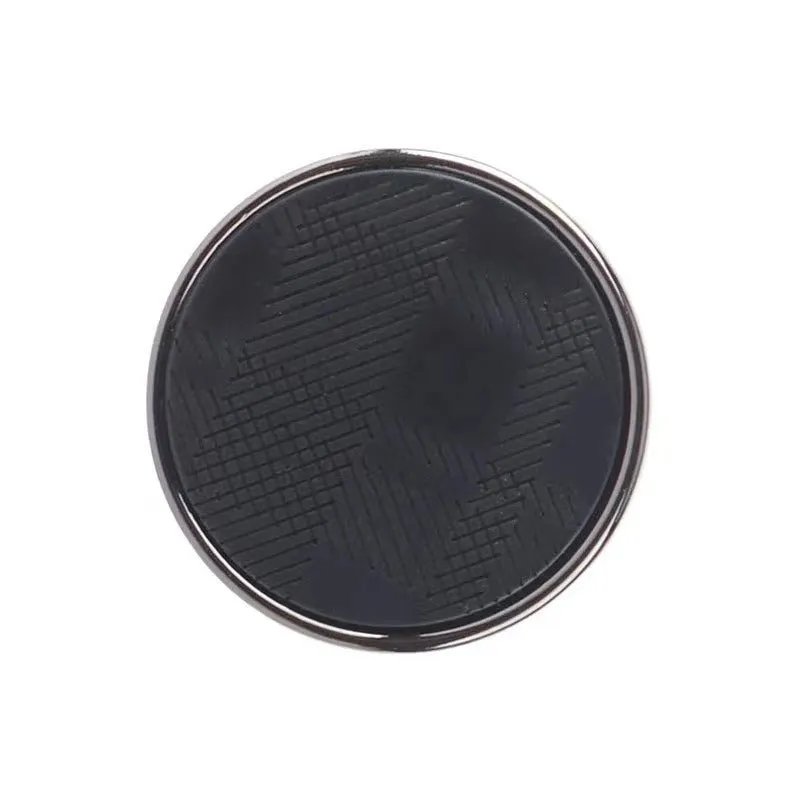 15/20mm Laser-Engraved Resin Twill Metal Buttons with Shanks 50pcs