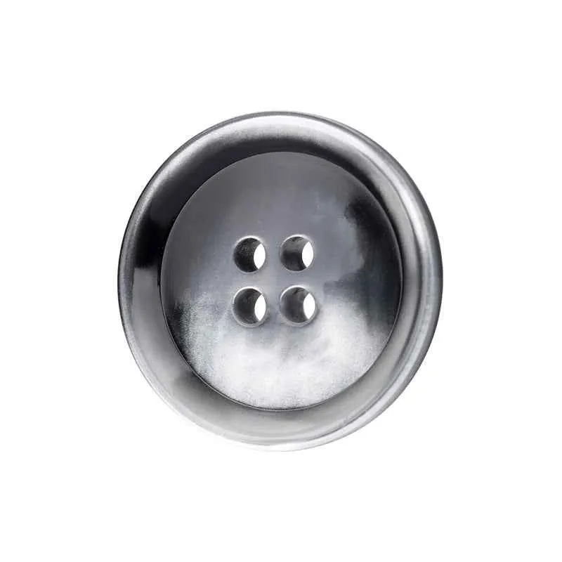15/20mm Round 4-Hole Eco-Friendly Resin Buttons Black Navy Blue 10pcs