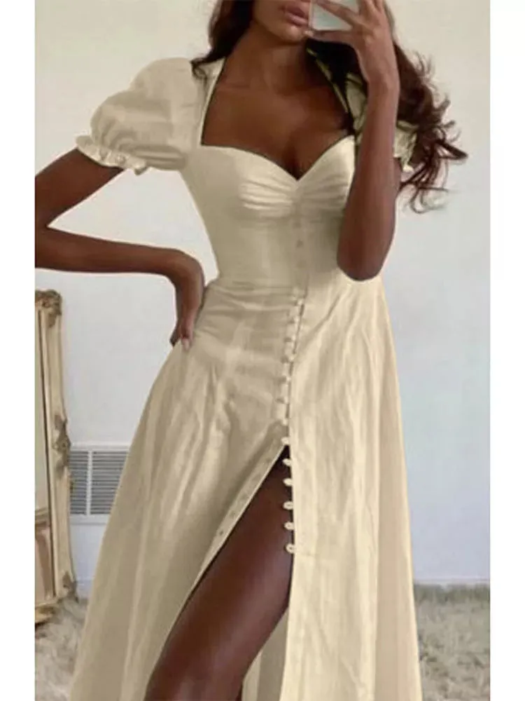 A-Line Button Dress for Women - Perfect for Summer and Beyond!