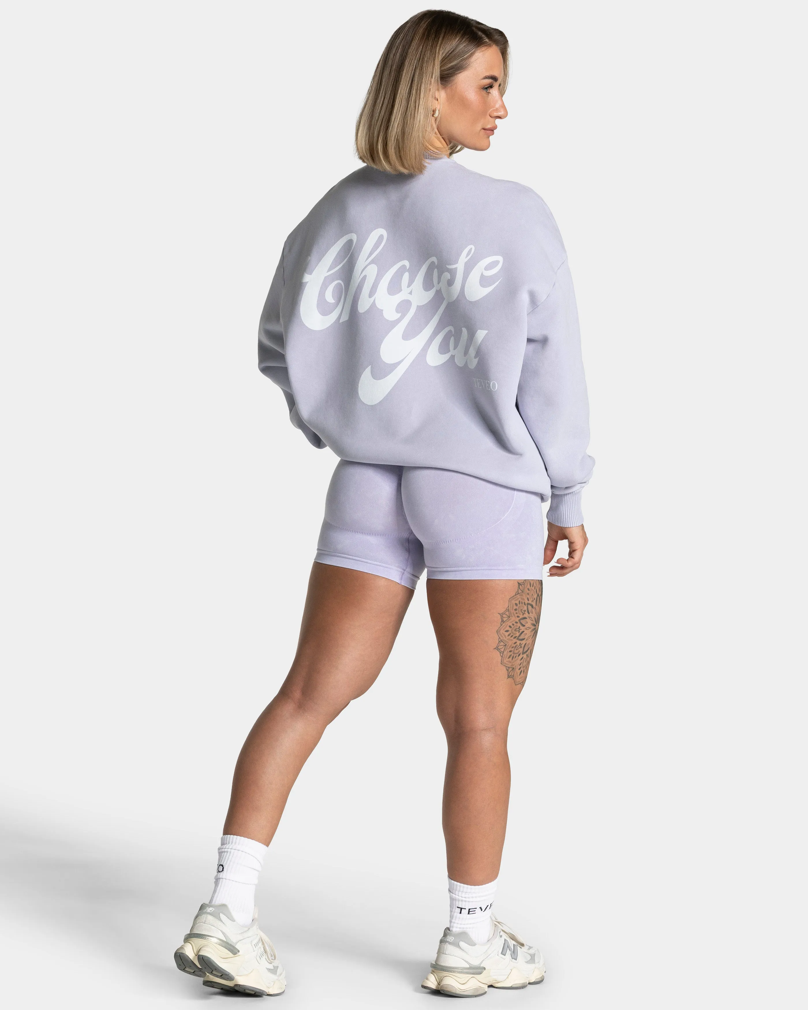 Acid Oversized Sweater "Flieder"