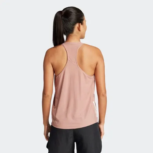 Adidas Womens Own The Run Tank Warm Clay/White