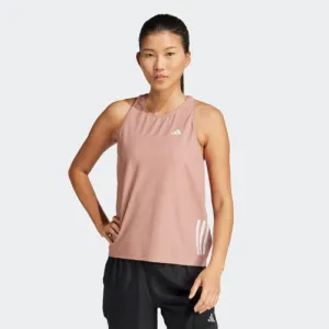 Adidas Womens Own The Run Tank Warm Clay/White