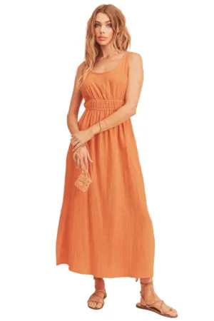 Aemi   Co Side Slit Round Neck Sleeveless Tank Dress
