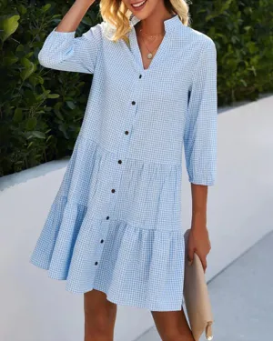 Amaia | Plaid A-Line Dress