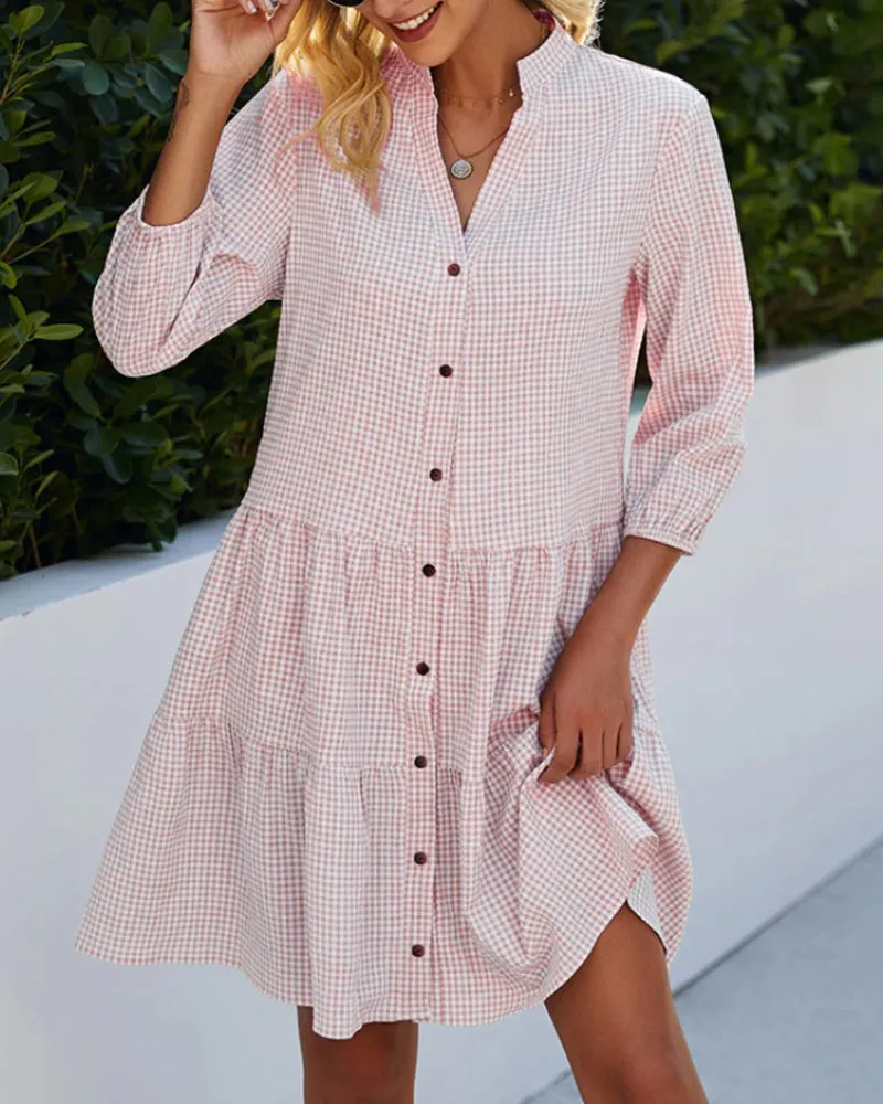 Amaia | Plaid A-Line Dress