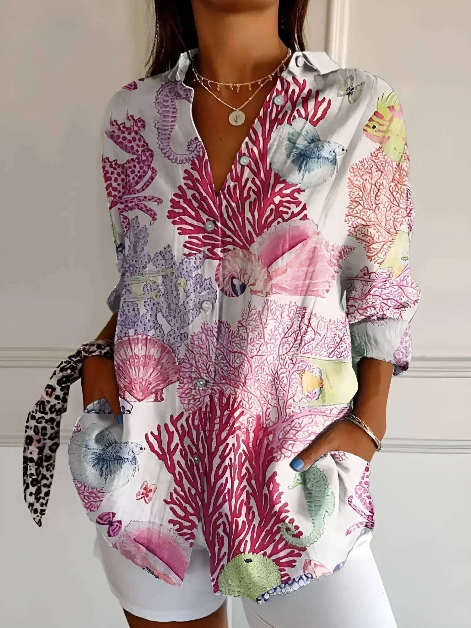 Amara™ - Easy Chic Button-Up Shirt