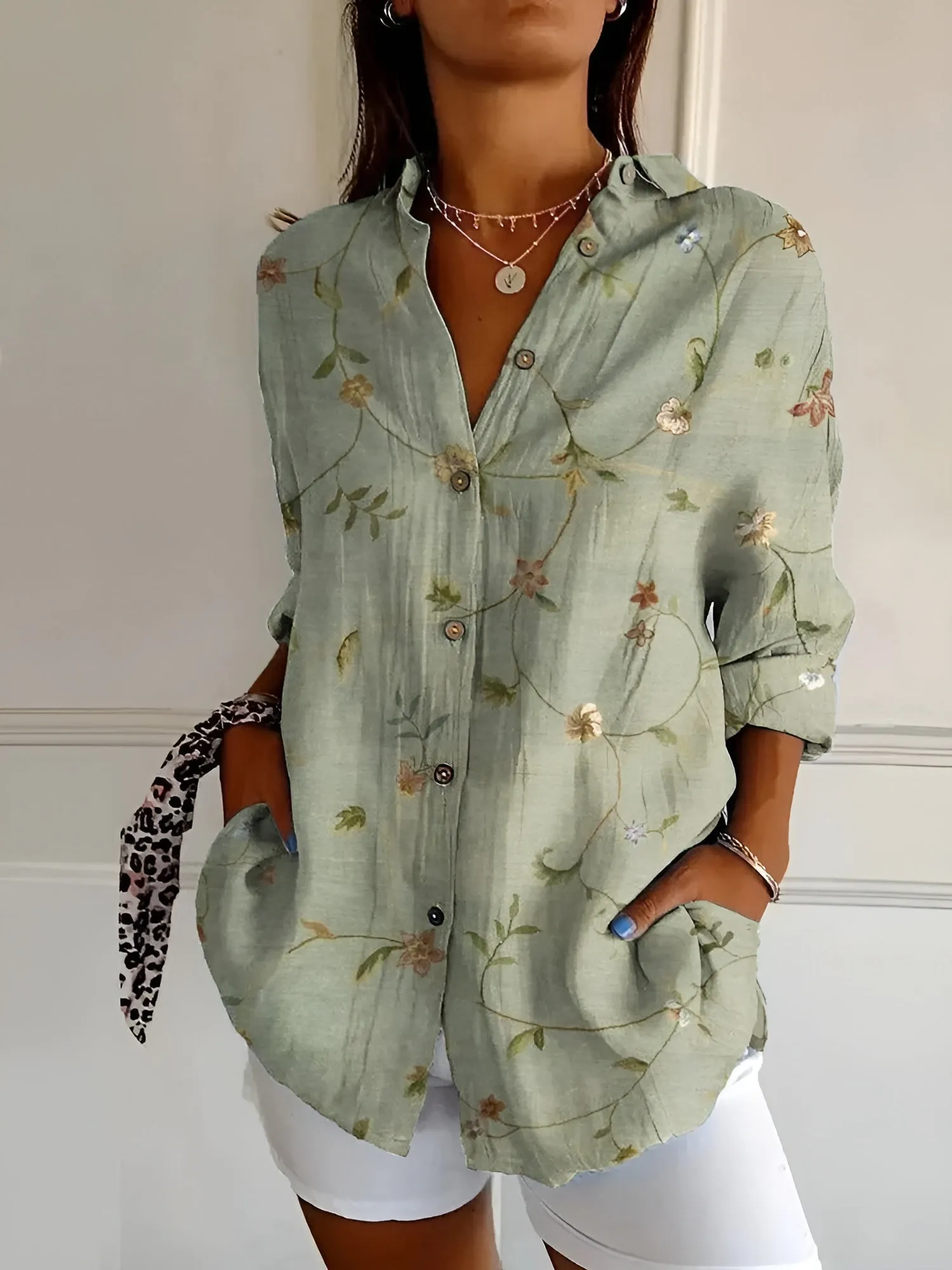 Amara™ - Easy Chic Button-Up Shirt