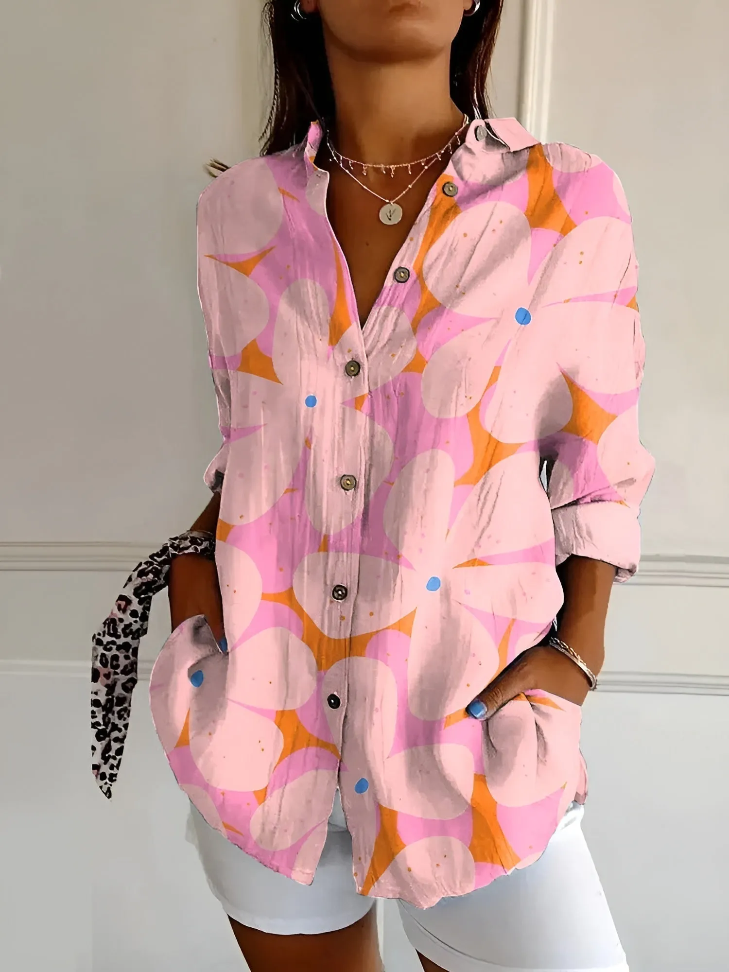 Amara™ - Easy Chic Button-Up Shirt