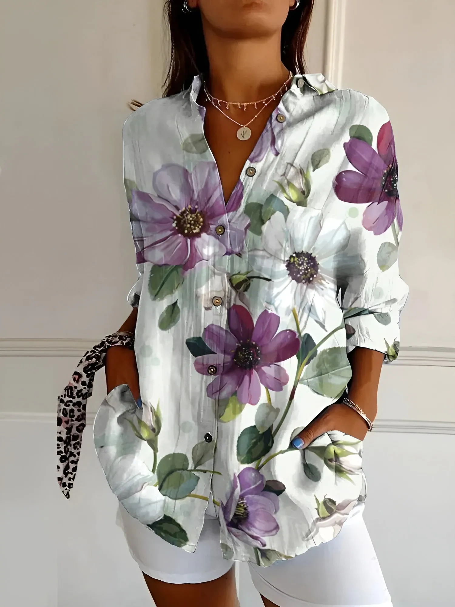 Amara™ - Easy Chic Button-Up Shirt