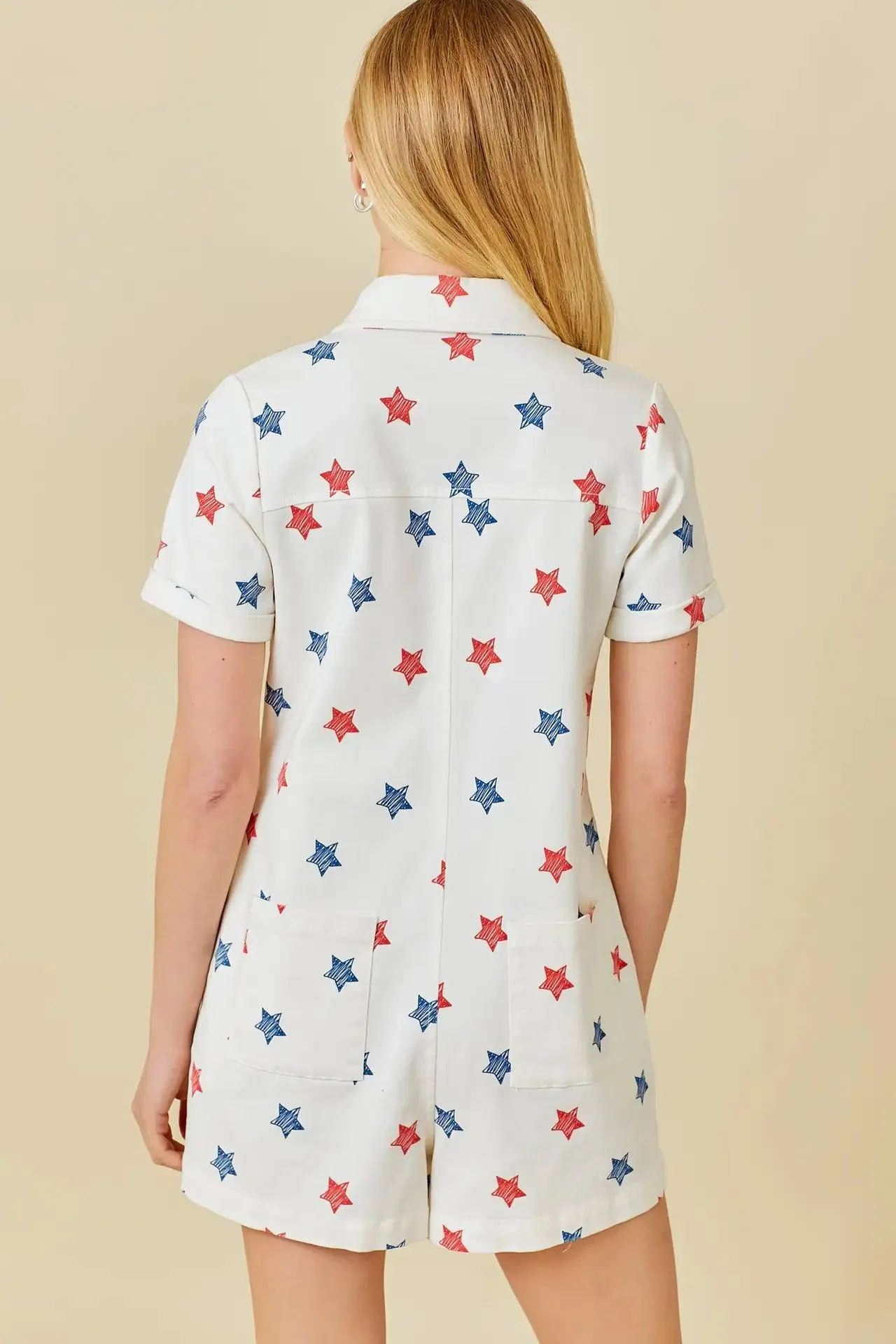 American Star Denim Romper