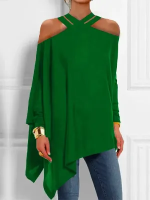 Angela - Loose blouse with visible shoulder