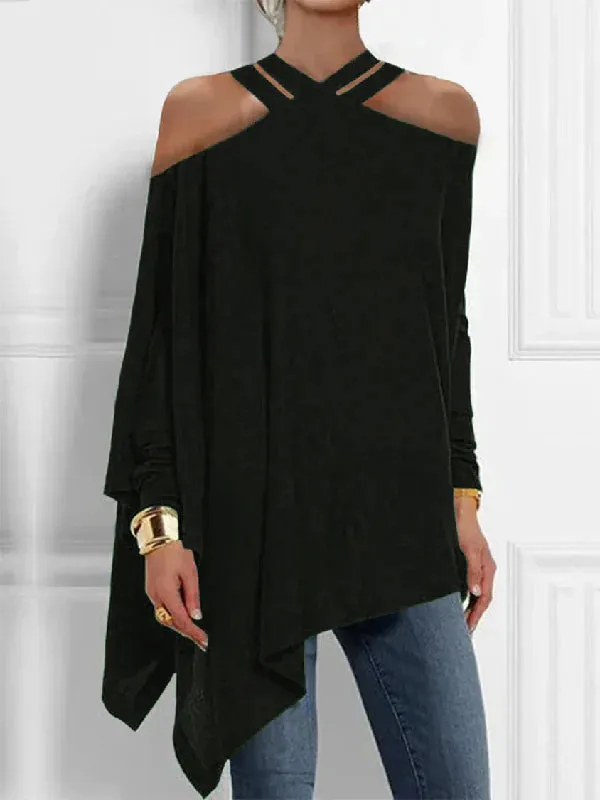 Angela - Loose blouse with visible shoulder
