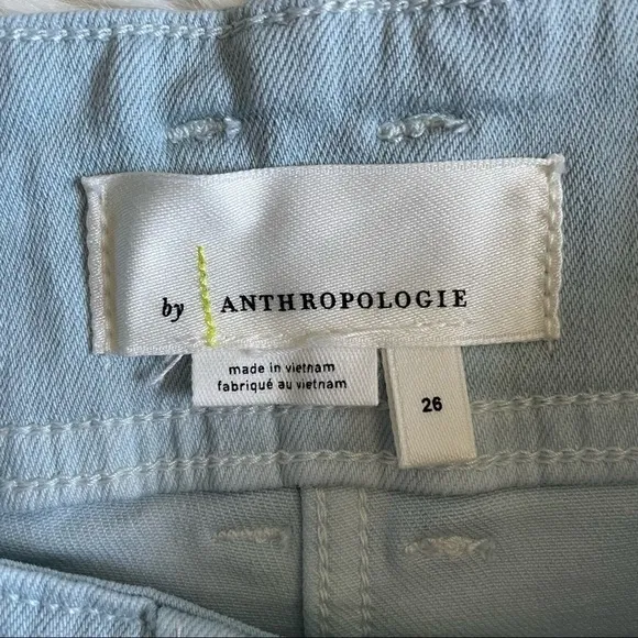 Anthropologie Pilcro and the Letterpress Jeans Ultra High-Rise Dip-Dyed 26 NWT