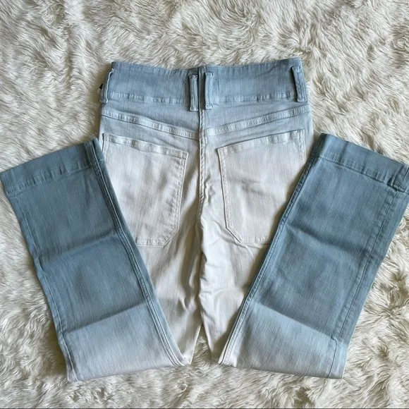 Anthropologie Pilcro and the Letterpress Jeans Ultra High-Rise Dip-Dyed 26 NWT
