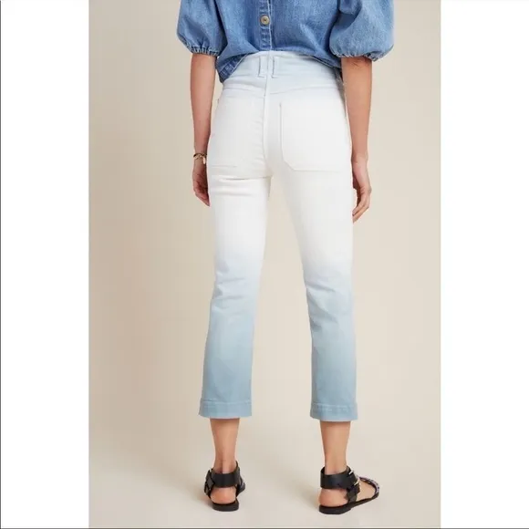 Anthropologie Pilcro and the Letterpress Jeans Ultra High-Rise Dip-Dyed 26 NWT