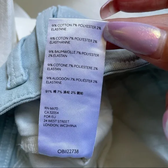 Anthropologie Pilcro and the Letterpress Jeans Ultra High-Rise Dip-Dyed 26 NWT