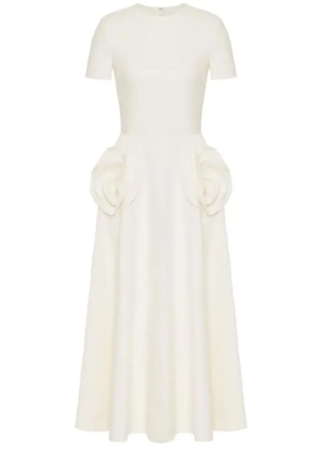 Appliques A Line Short Sleeve Dresses