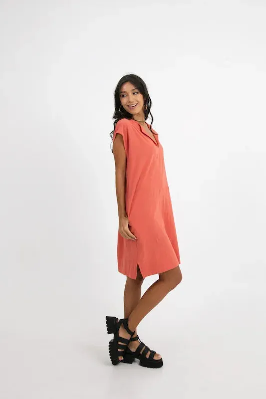 Aria Dress - Sunset Orange