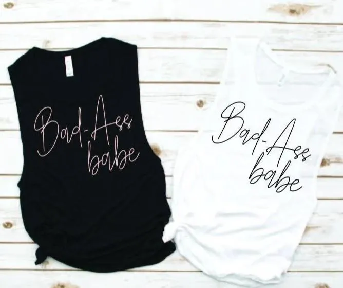 Bad-Ass Babe Muscle Tank - Empower Collection by Hustle and Soul Clothing