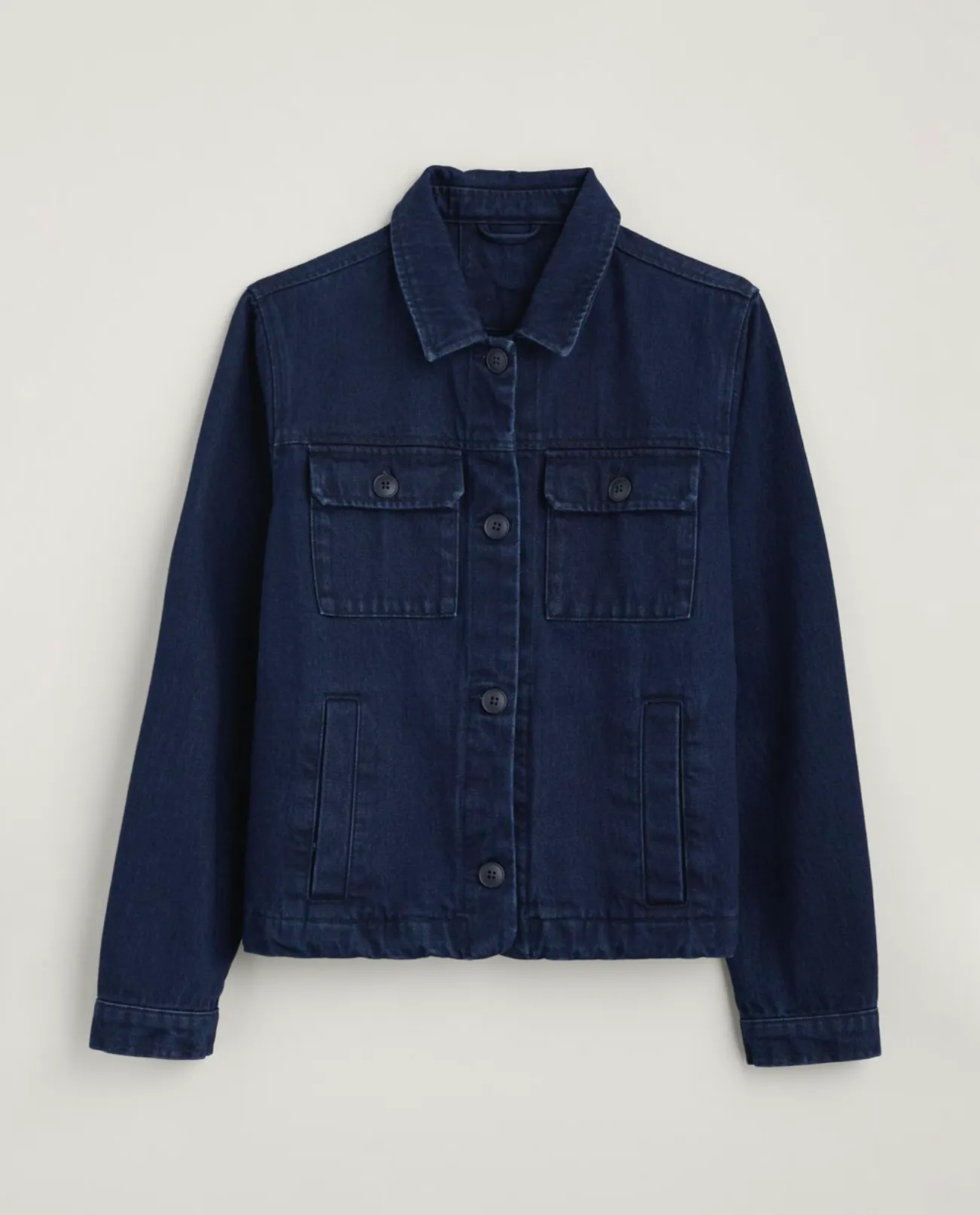 BALLAD JACKET - MARINE OVERDYE HIGH TWIST