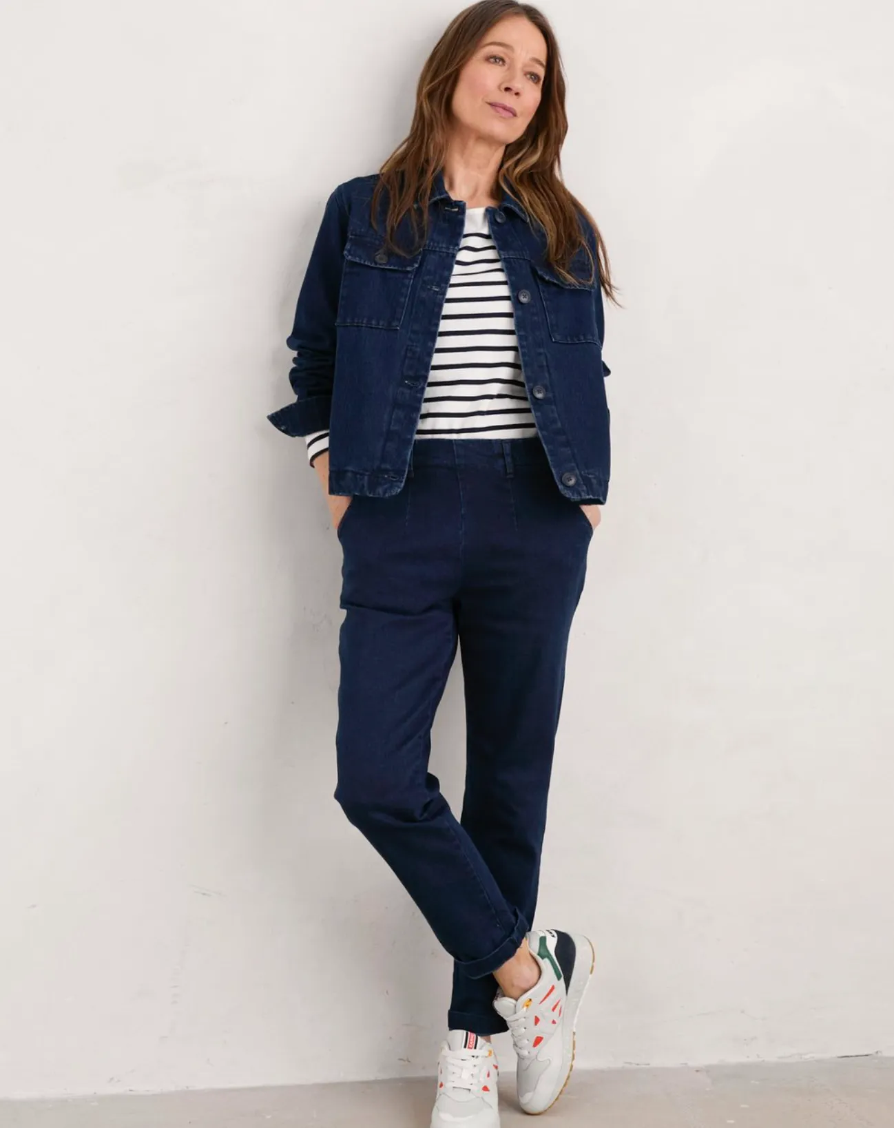 BALLAD JACKET - MARINE OVERDYE HIGH TWIST