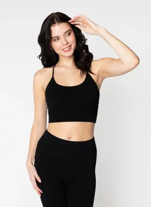 Bamboo Ribbed Cross-Back Tank