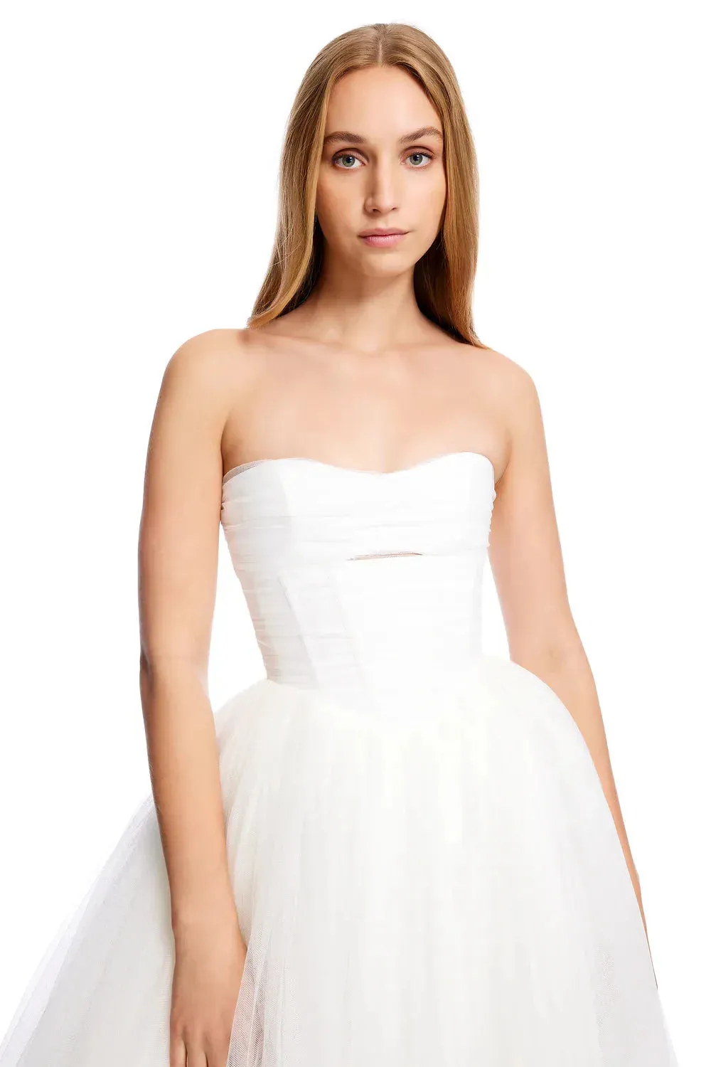 Beach Wedding Dresses A Line Strapless Tulle Bride Gowns Vestido de novia Sweetheart Neck Corset Bridal Dress