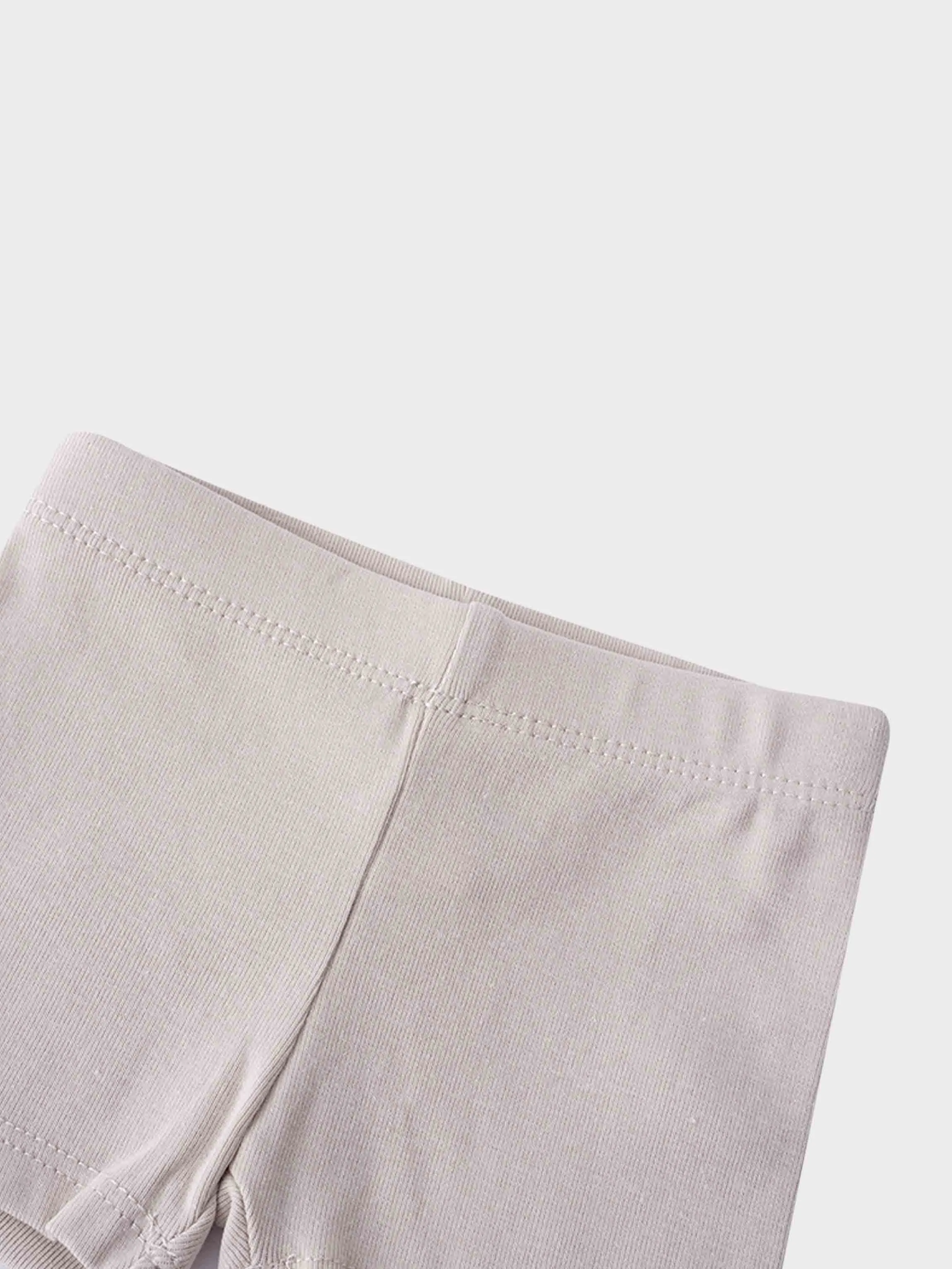 Biker Shorts Non Ribbed-Light Tan