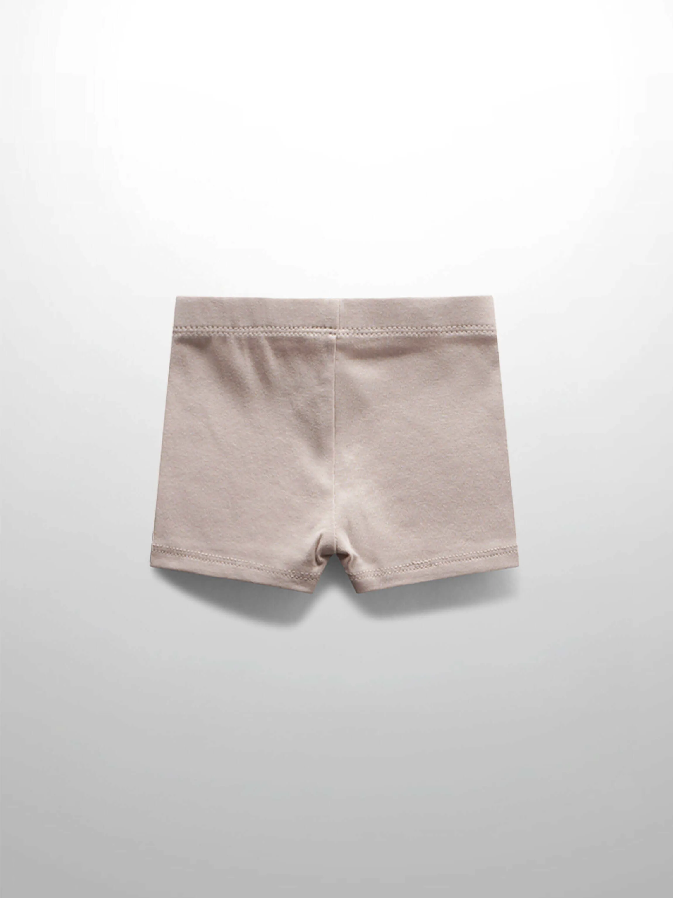 Biker Shorts Non Ribbed-Light Tan