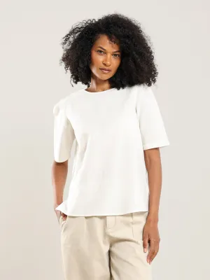 Bilal Short Sleeve Back Button Top