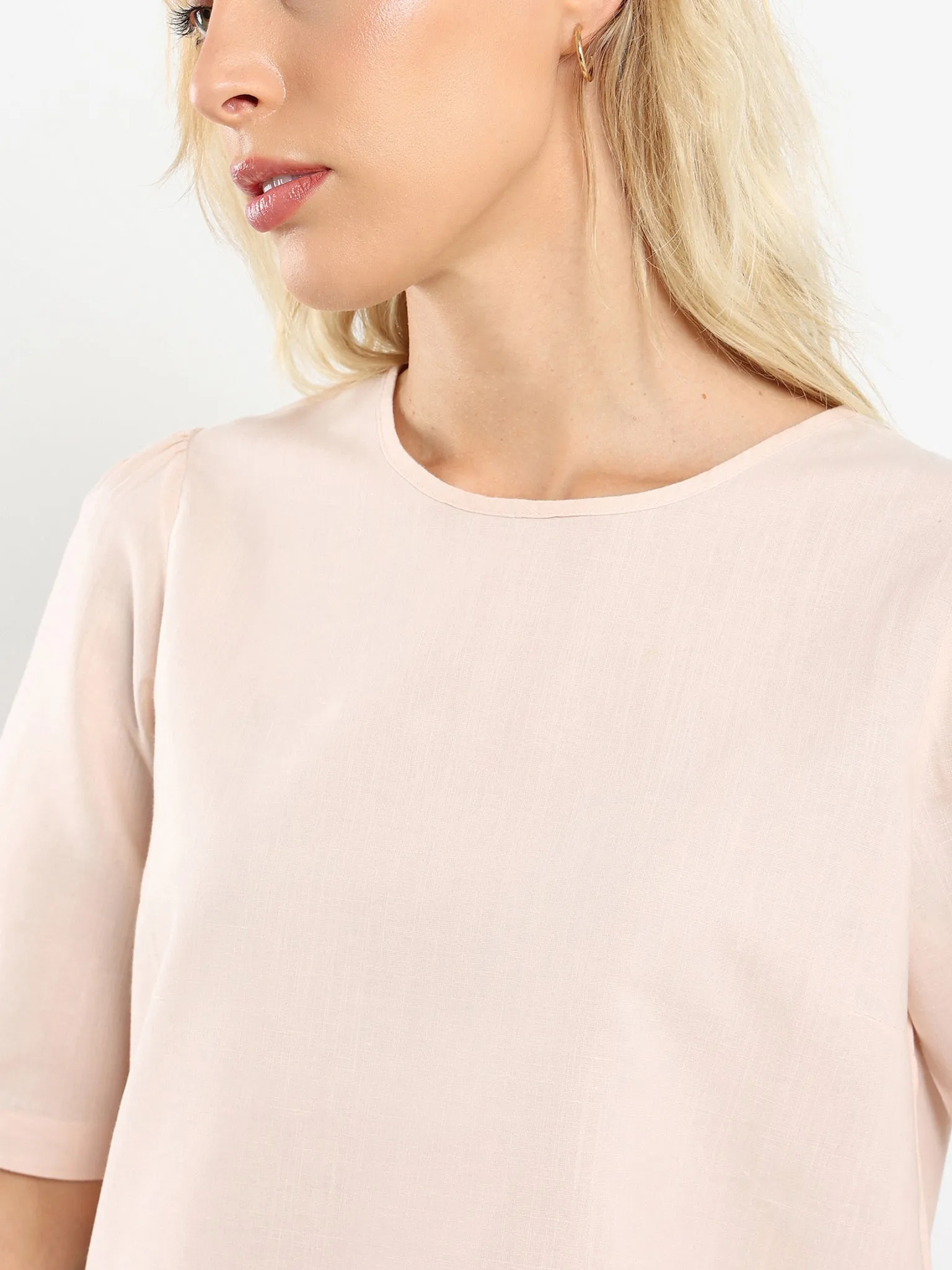 Bilal Short Sleeve Back Button Top