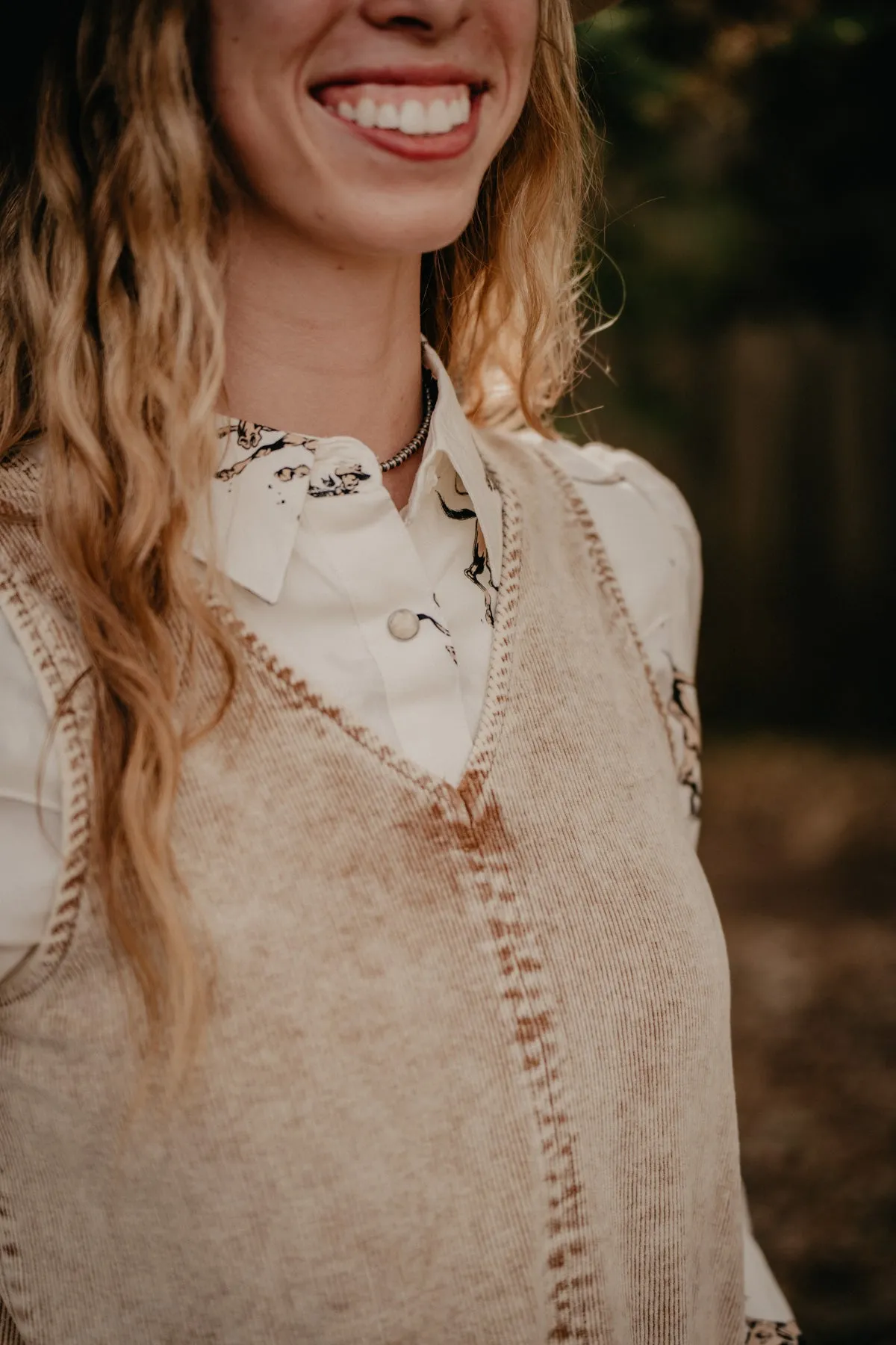 'Billie' Tan Corduroy Shift Dress (S & XL ONLY)