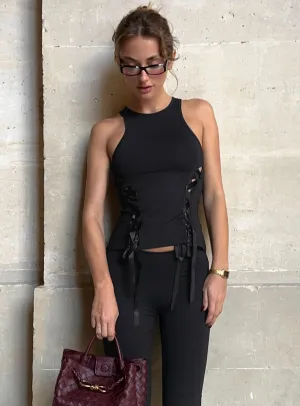 Bisous Top Black