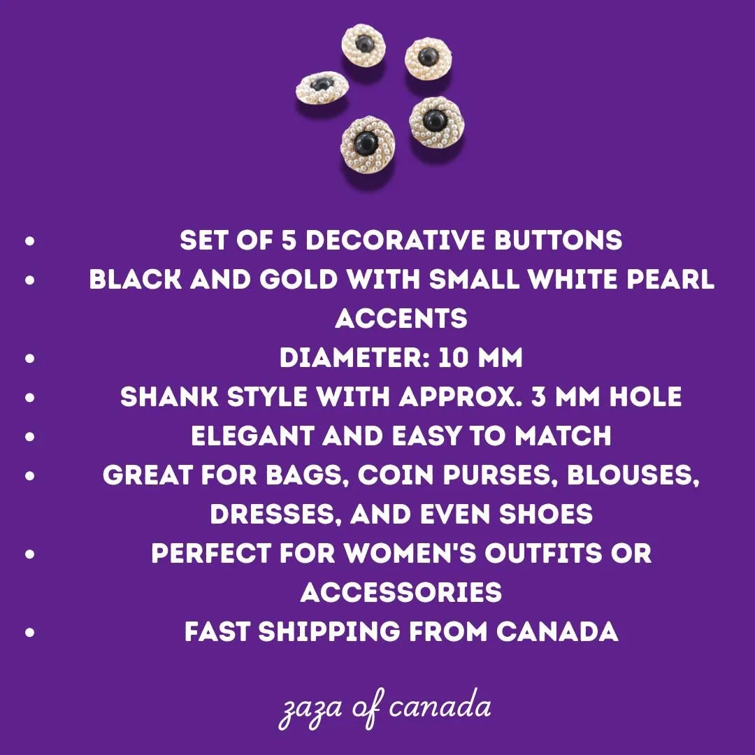 Black Pearl Buttons