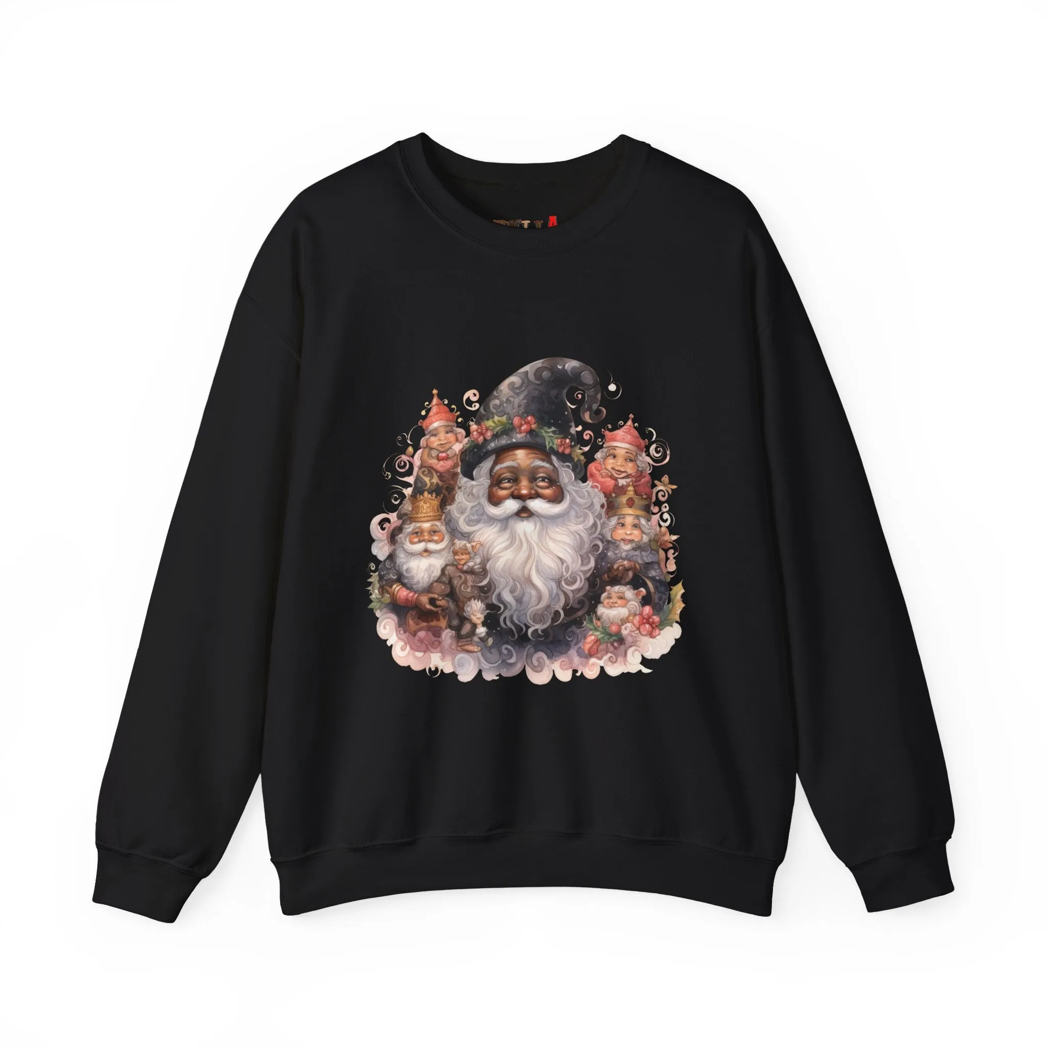 Black Santa 26 Unisex Heavy Blend™ Crewneck Sweatshirt
