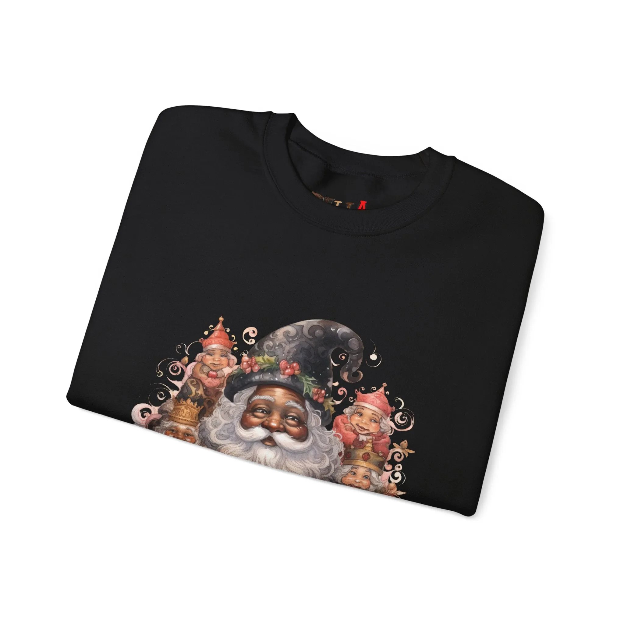 Black Santa 26 Unisex Heavy Blend™ Crewneck Sweatshirt