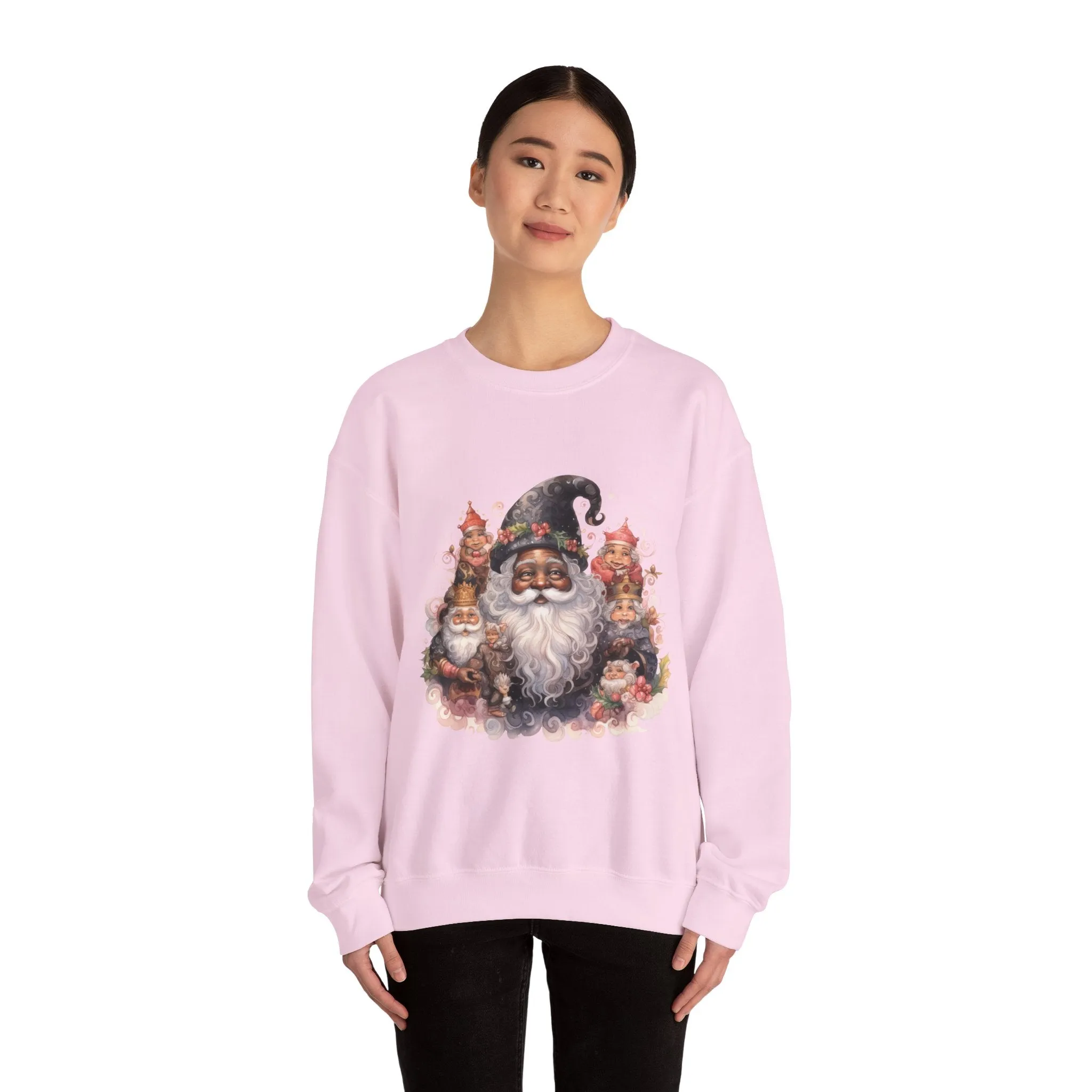 Black Santa 26 Unisex Heavy Blend™ Crewneck Sweatshirt