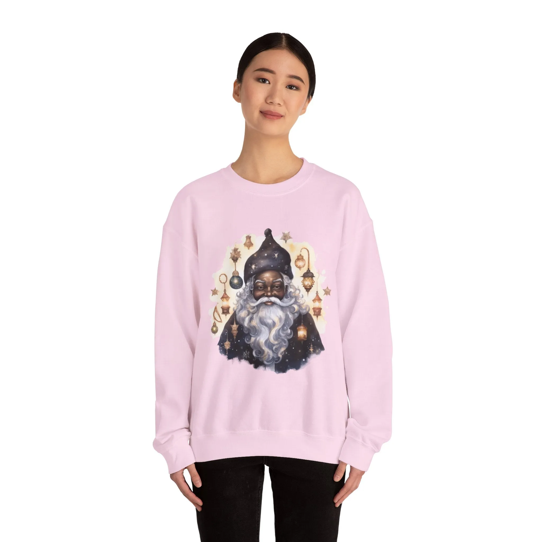 Black Santa 31 Unisex Heavy Blend™ Crewneck Sweatshirt