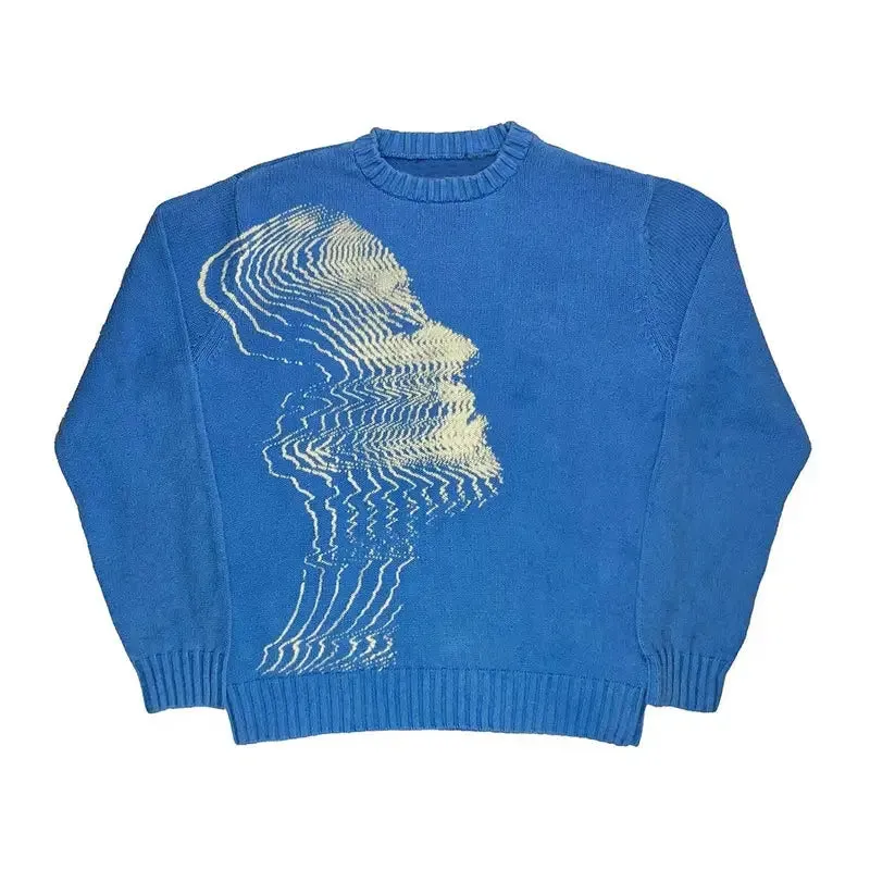 Blue Knit Sweater