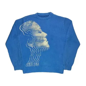 Blue Knit Sweater