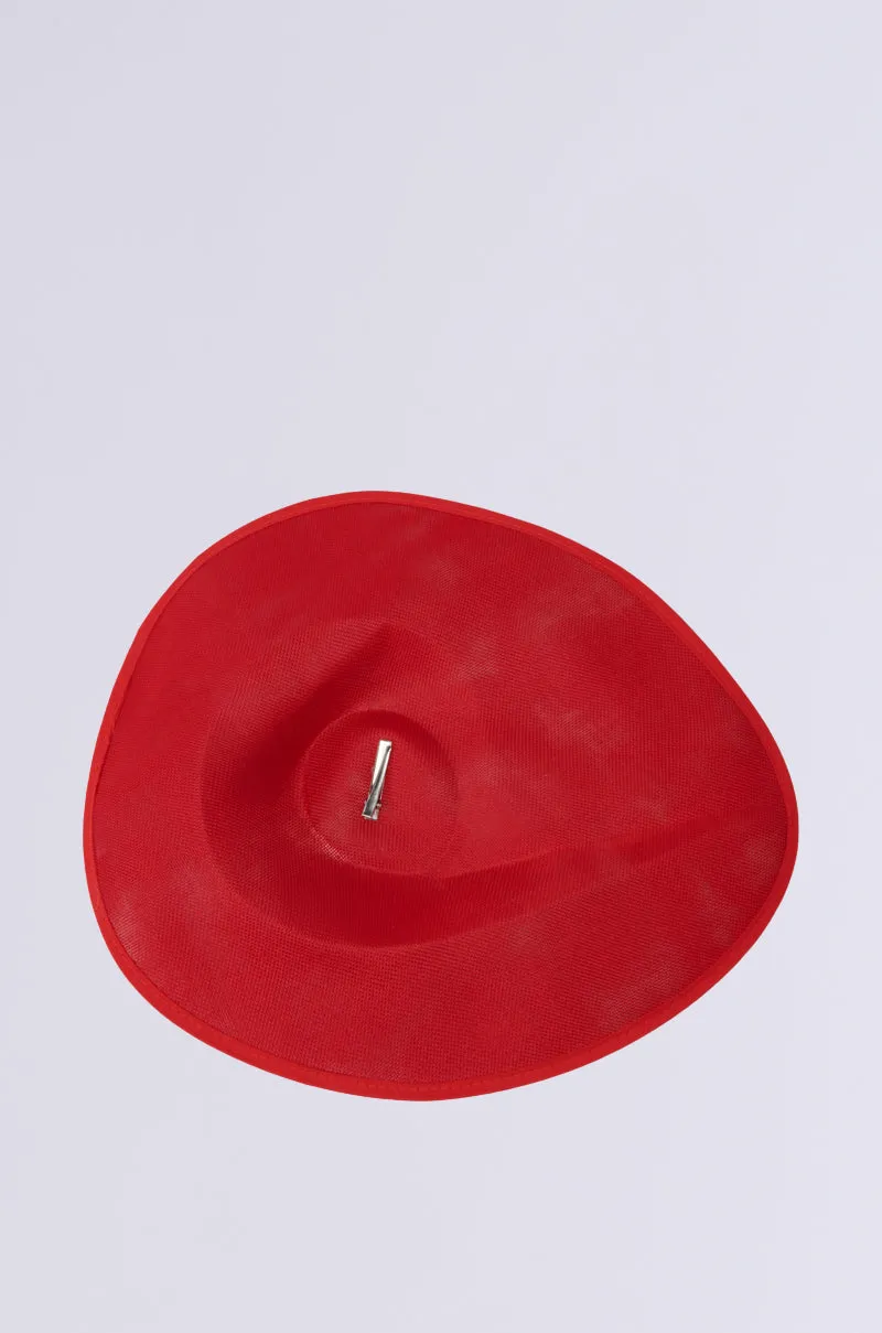 BLUSHING EDITORIAL CLIP ON HAT