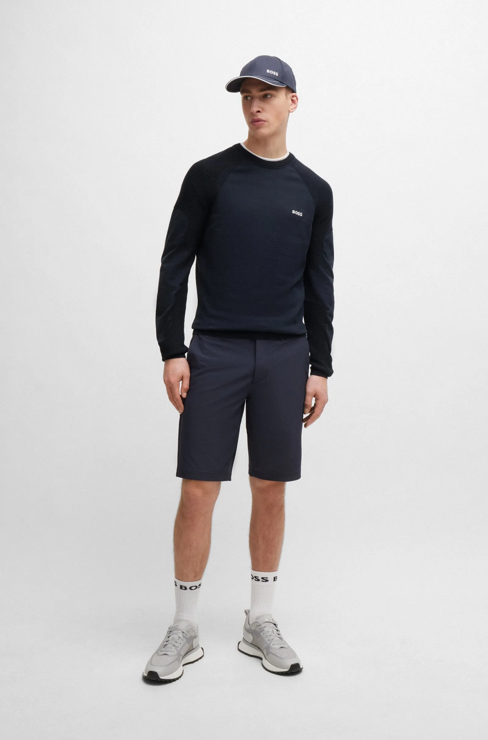 BOSS Sweaters Regular Fit in Cotton Mix - PERFORM-X_CN 10252223 01-50498519