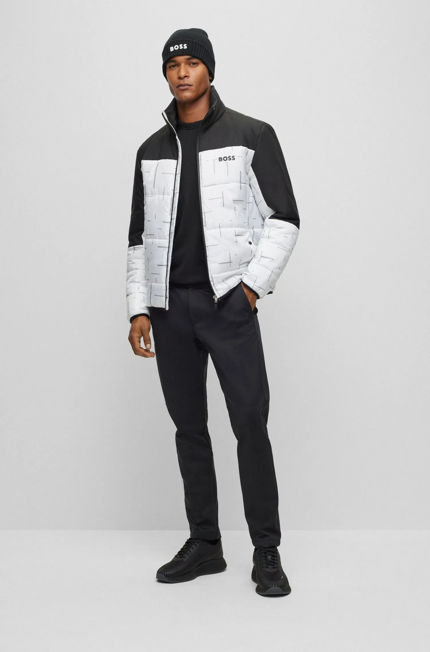 BOSS Sweaters Regular Fit in Cotton Mix - PERFORM-X_CN 10252223 01-50498519