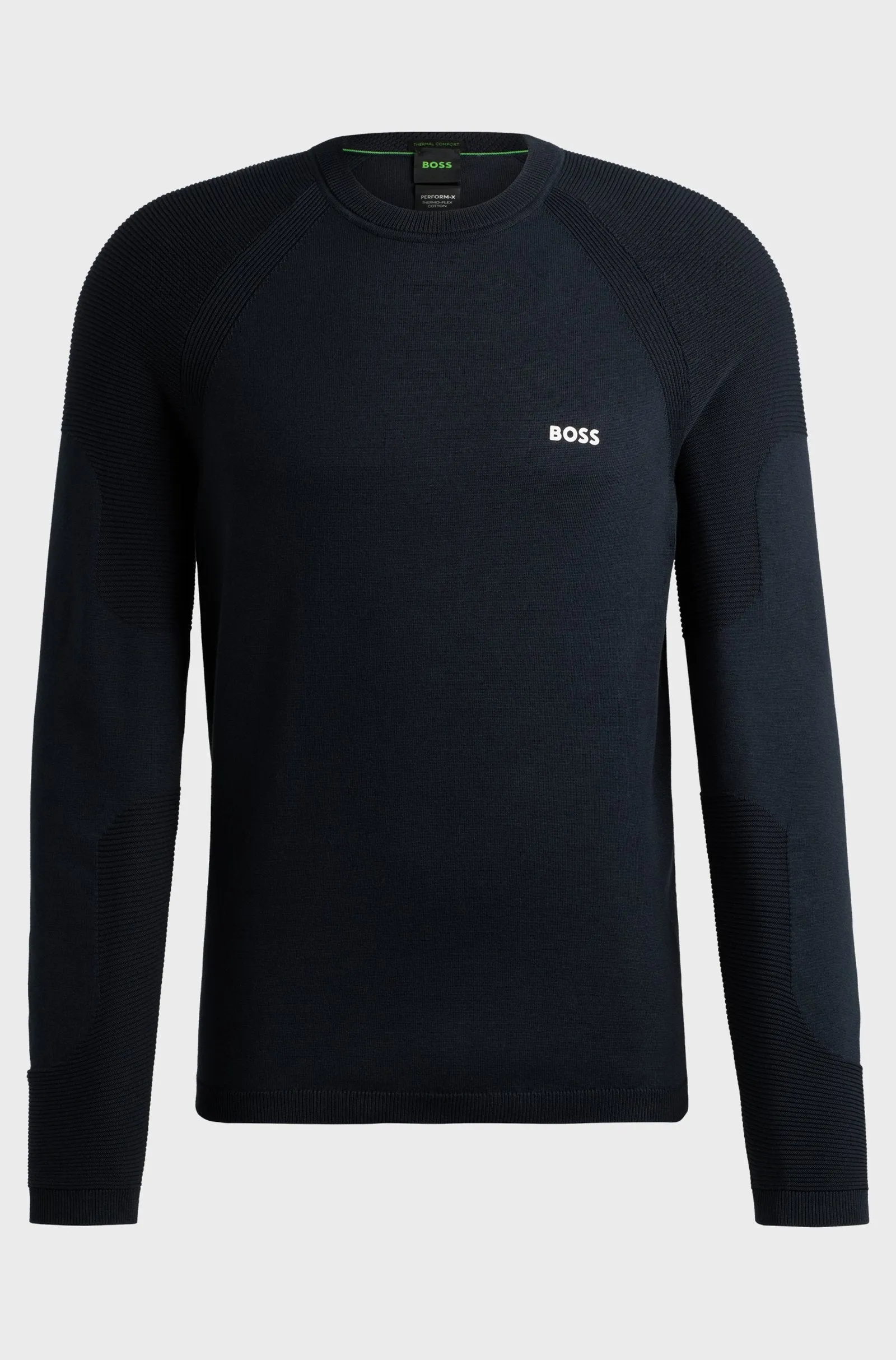 BOSS Sweaters Regular Fit in Cotton Mix - PERFORM-X_CN 10252223 01-50498519