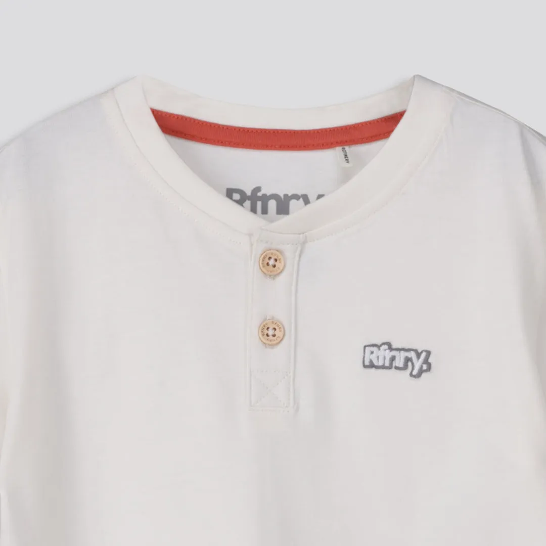Boys Henley Tee _ 159781 _ Off White