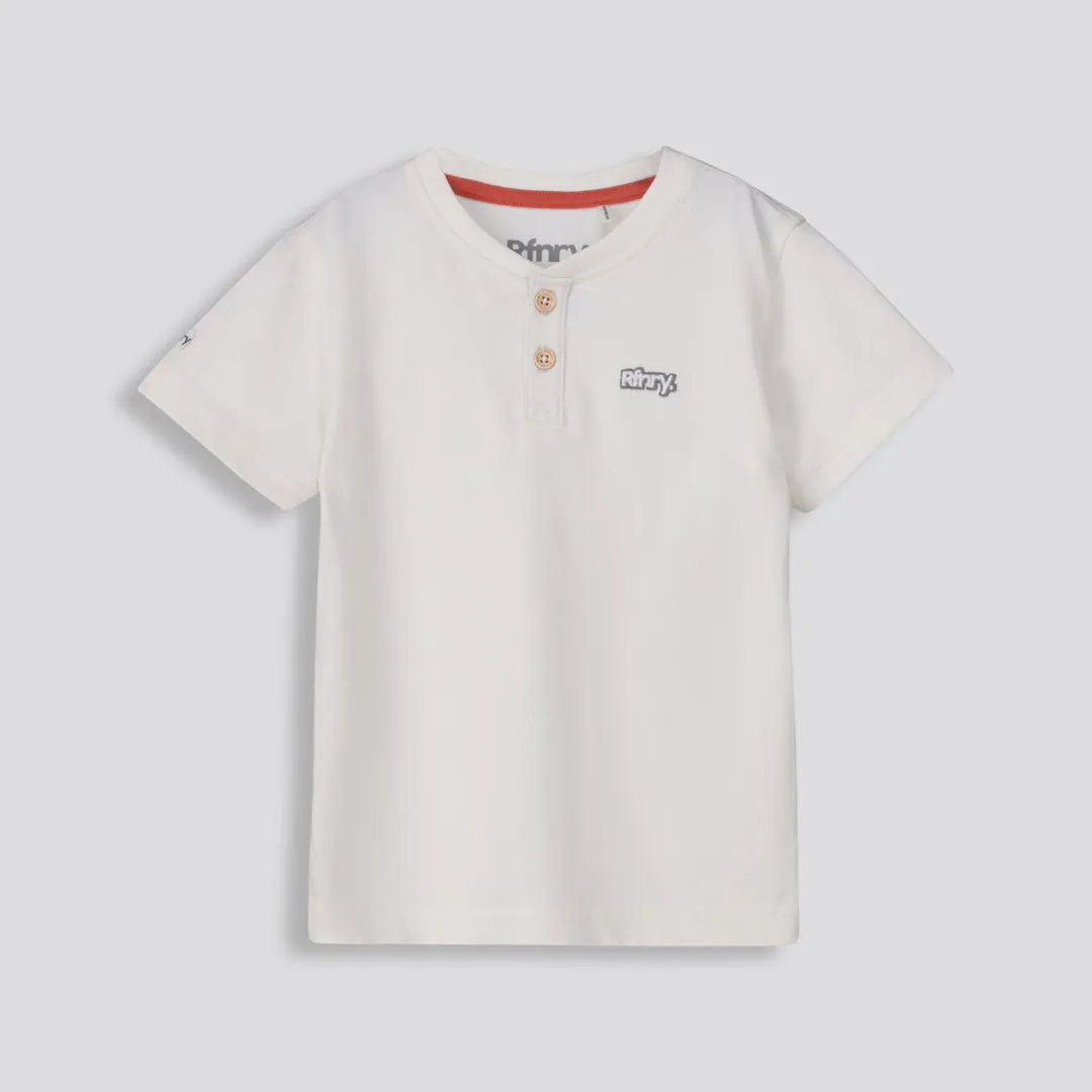 Boys Henley Tee _ 159781 _ Off White