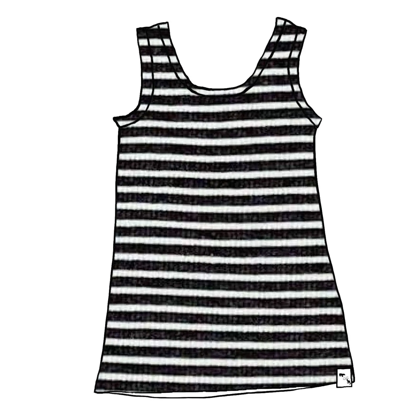 BR Basic Stripes RIB KNIT - Ladies' Staple Tank