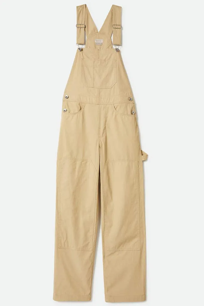 Brixton Womens Utility Overall Pale Khaki